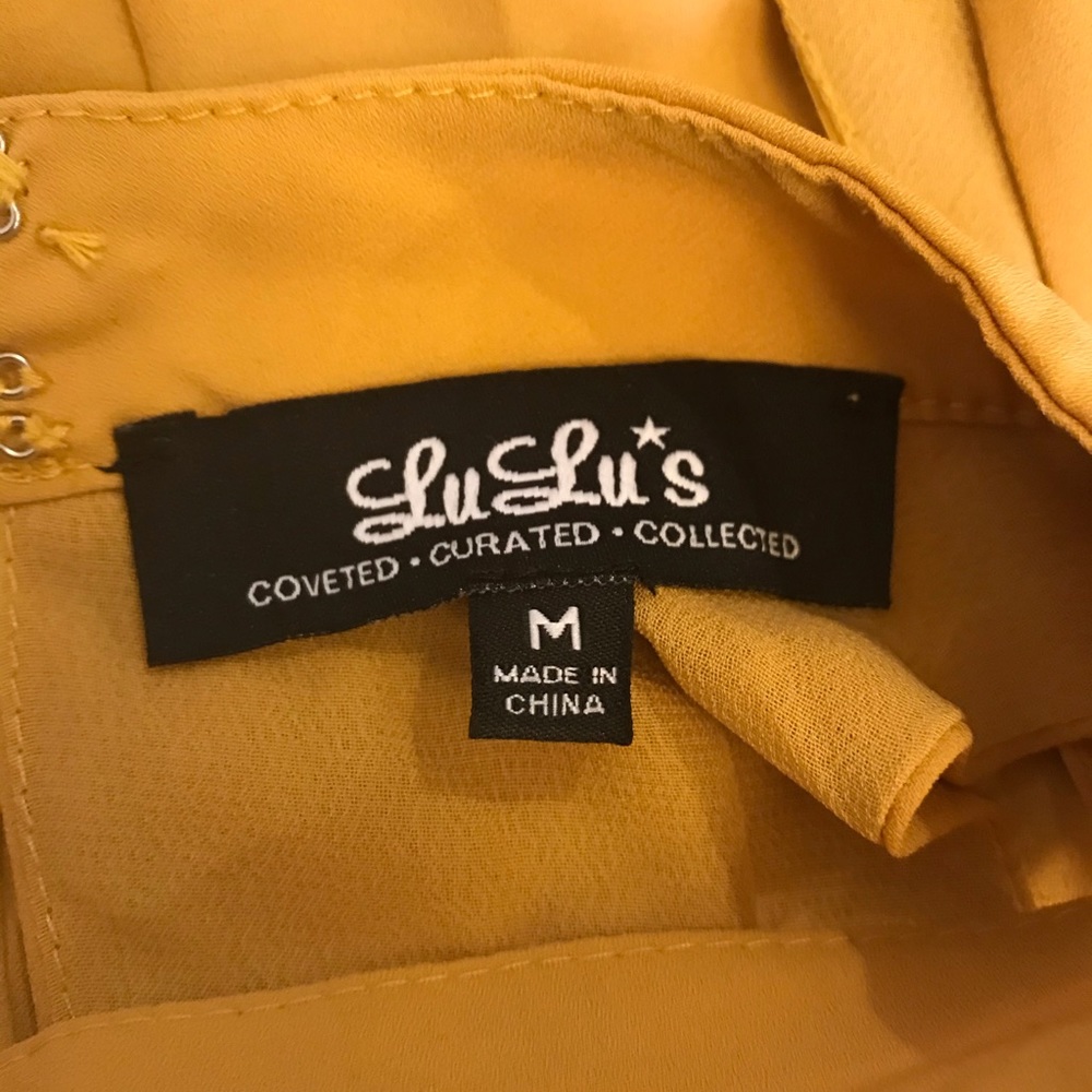 Lulus Mustard Dress - Picture 5 of 10